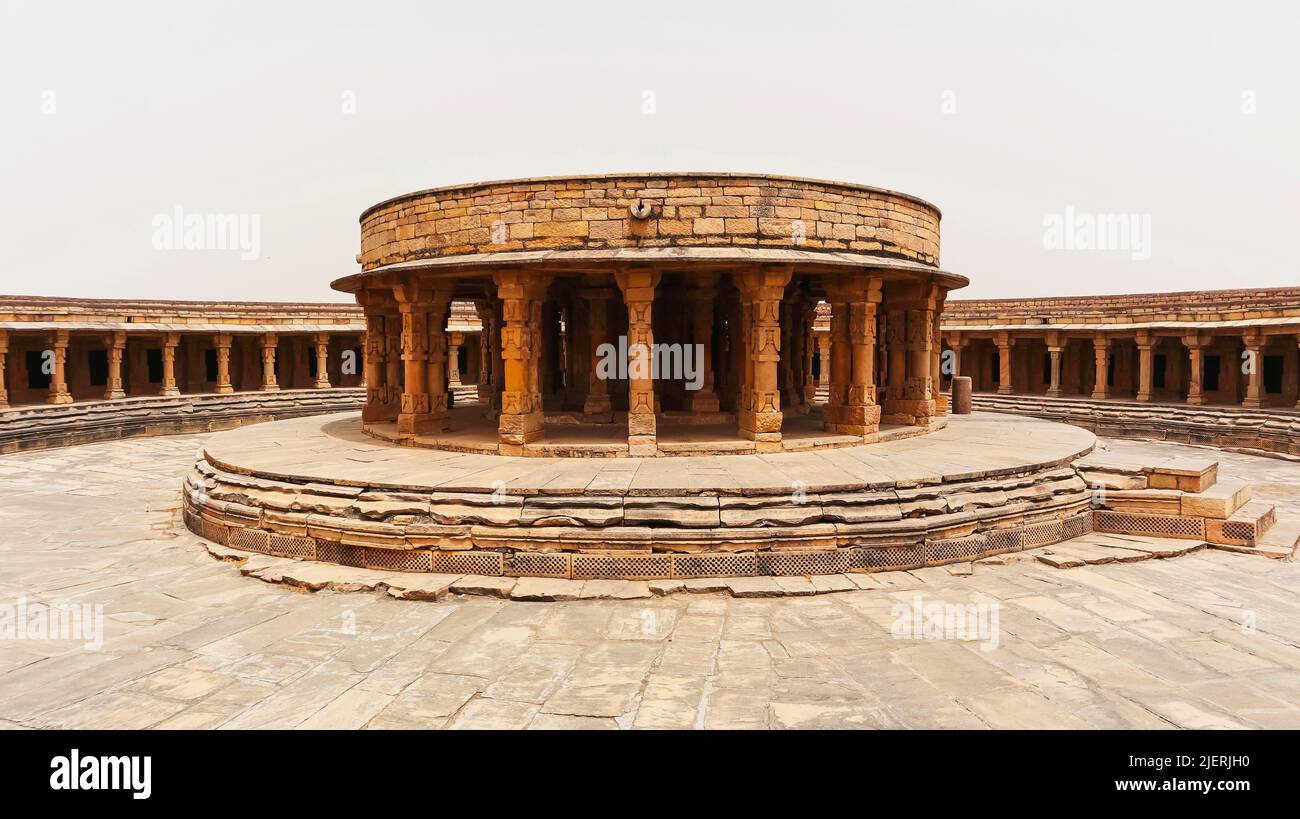View of 64 Yogini Temple, Mitaoli, Morena, Madhya Pradesh, India. Stock Photo