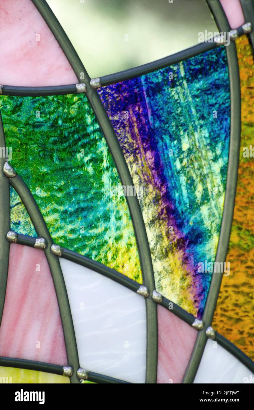 stained glass window panel Stock Photo Alamy