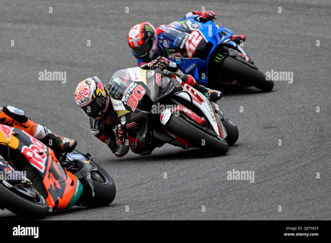 May 29, 2022, Scarperia (FI, Italy: Scarperia (FI), Italy, Mugello  International Circuit, May 29, 2022, MotoGP trophies during Gran Premio  dÃ¢â‚¬â„¢Italia Oakley Race - MotoGP World Championship. (Credit Image: ©  Alessio Marini/LPS