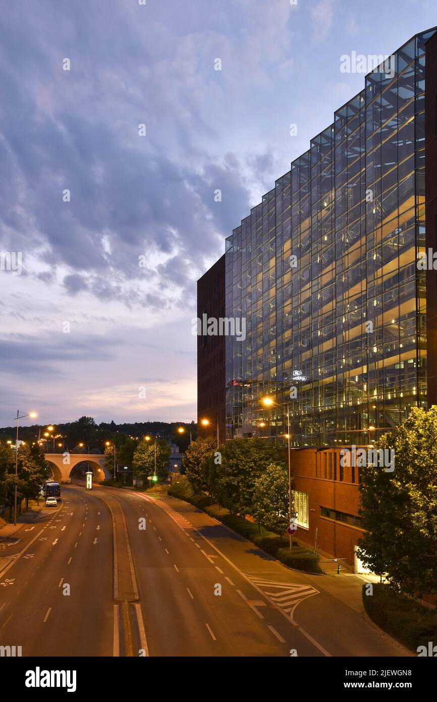 'Danube House' modern sustainable office building located in Karlin district of Prague Czech