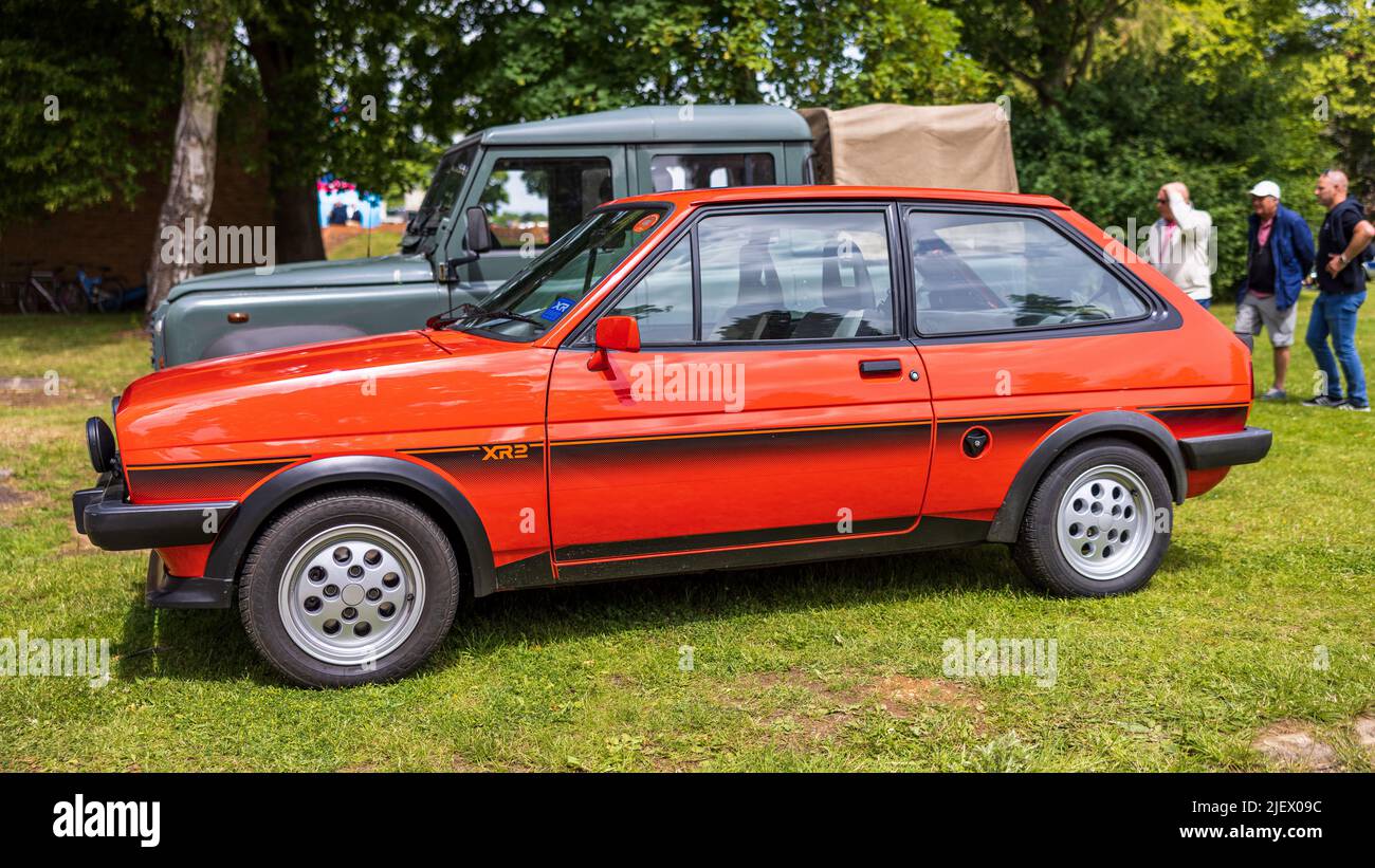 1982 Ford Fiesta XR2 ‘GIB 1597’ on display at the Bicester Scramble on the 19th June 2022 Stock Photo