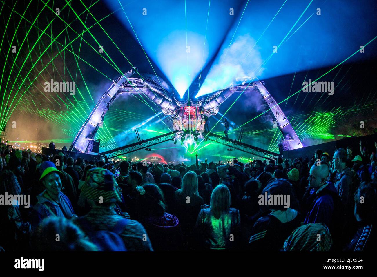 Arcadia at Glastonbury Festival 2022. Credit Charlie Raven/Alamy Stock Photo Alamy