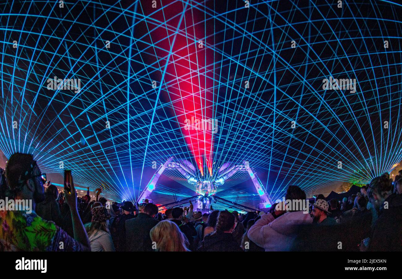 Arcadia at Glastonbury Festival 2022. Credit Charlie Raven/Alamy Stock Photo Alamy