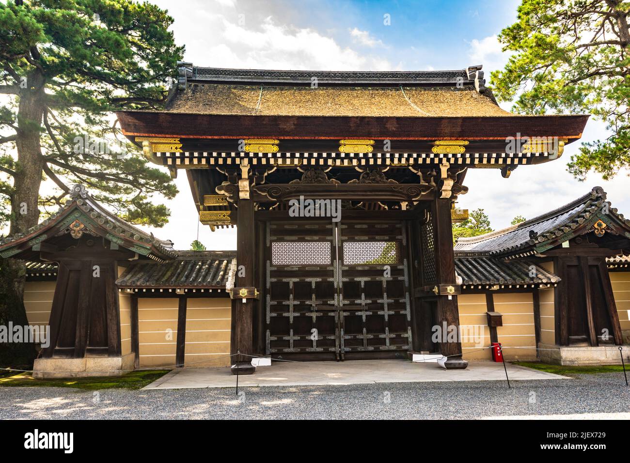 Kyoto, Japan, Asia - September 3, 2019 : View of the Imperial Palace of Kyoto Stock Photo