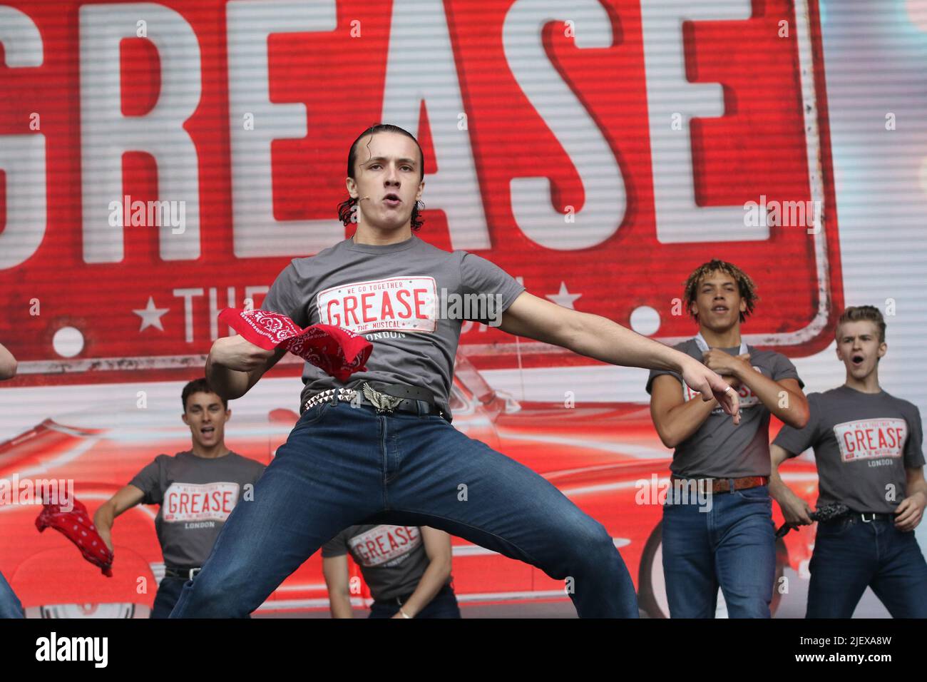 Paul French, who plays Kenickie in Grease the musical at West End Live