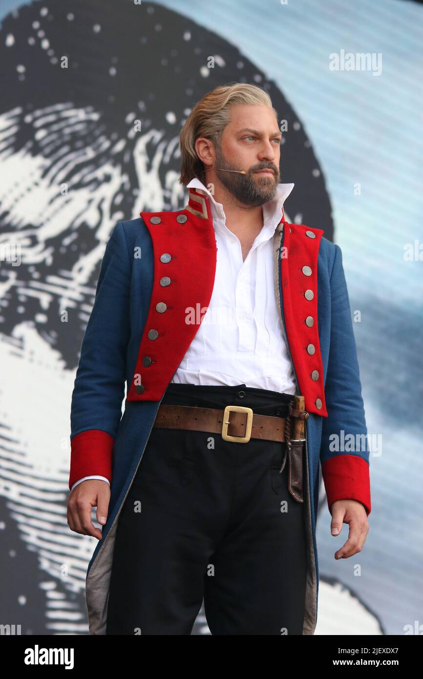 Jon Robyns as Jean Valjean performing in Les Misérables at West End Live in  Trafalgar Square 2022 Stock Photo - Alamy