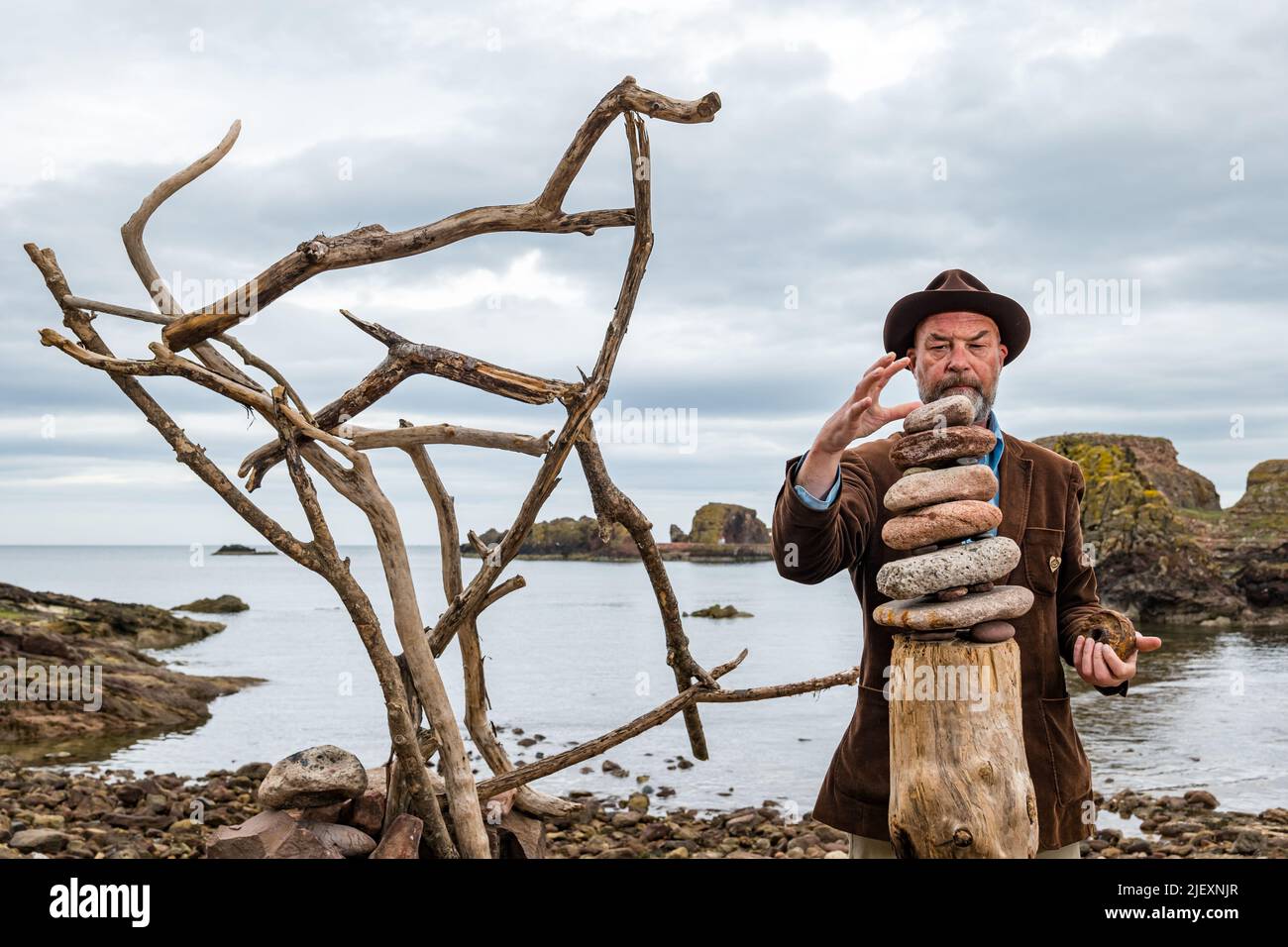Dunbar, East Lothian, Scotland, UK, 28th June 2022. European Land Arts
