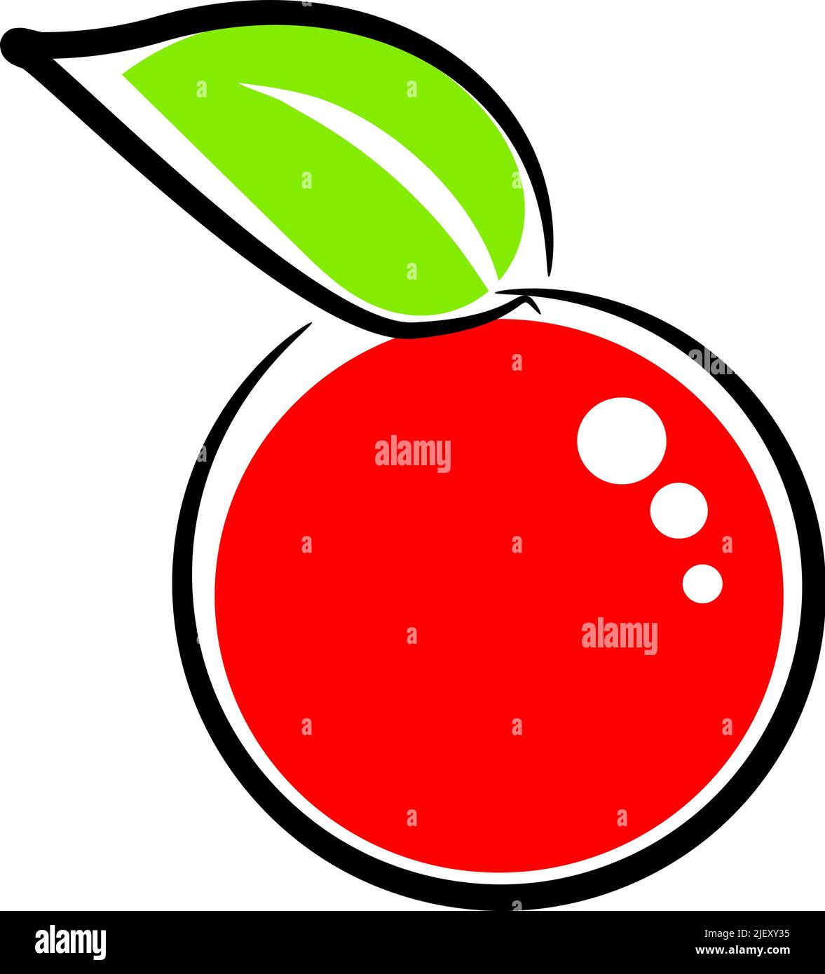Abstract red apple vector illustration Stock Vector Image & Art - Alamy