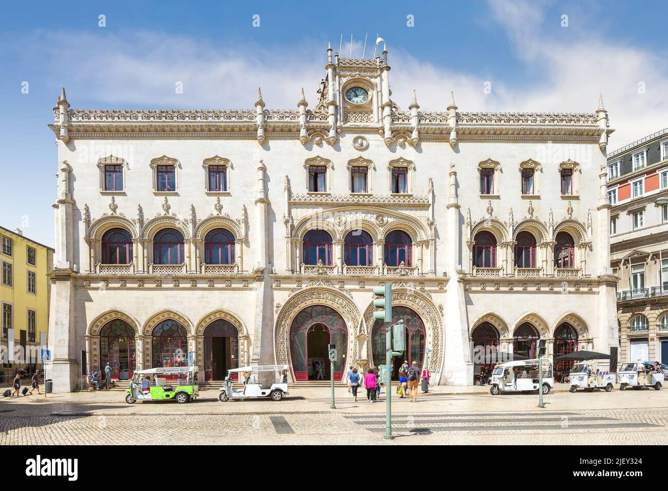 Rossio Railway Station in Lisbon. Portugal Stock Photo