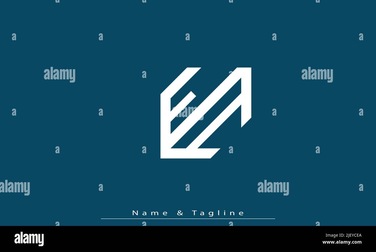 Alphabet letters Initials Monogram logo EI , IE Stock Vector