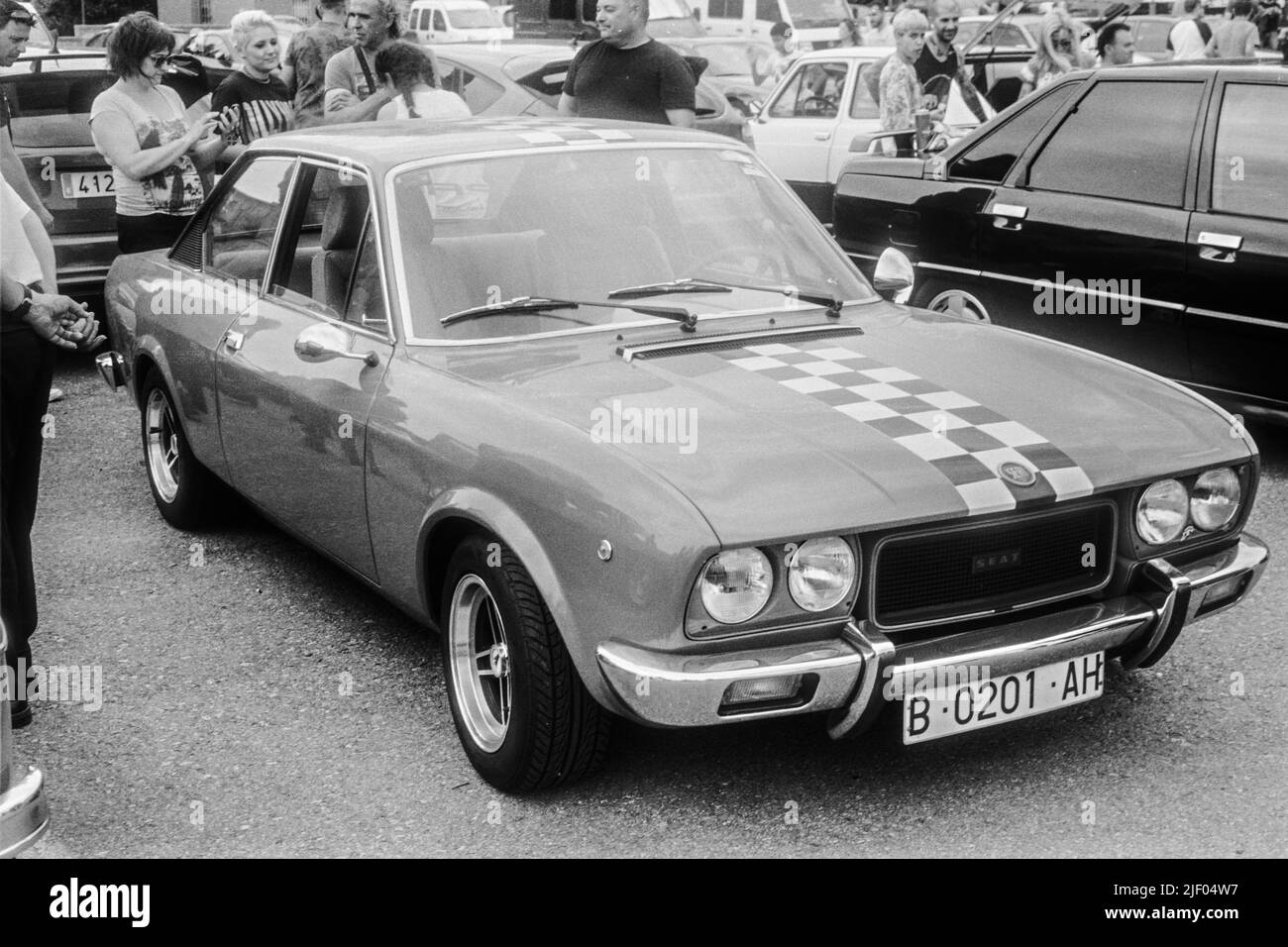 classic spanish sport car. Seat 124 Sport Stock Photo Alamy