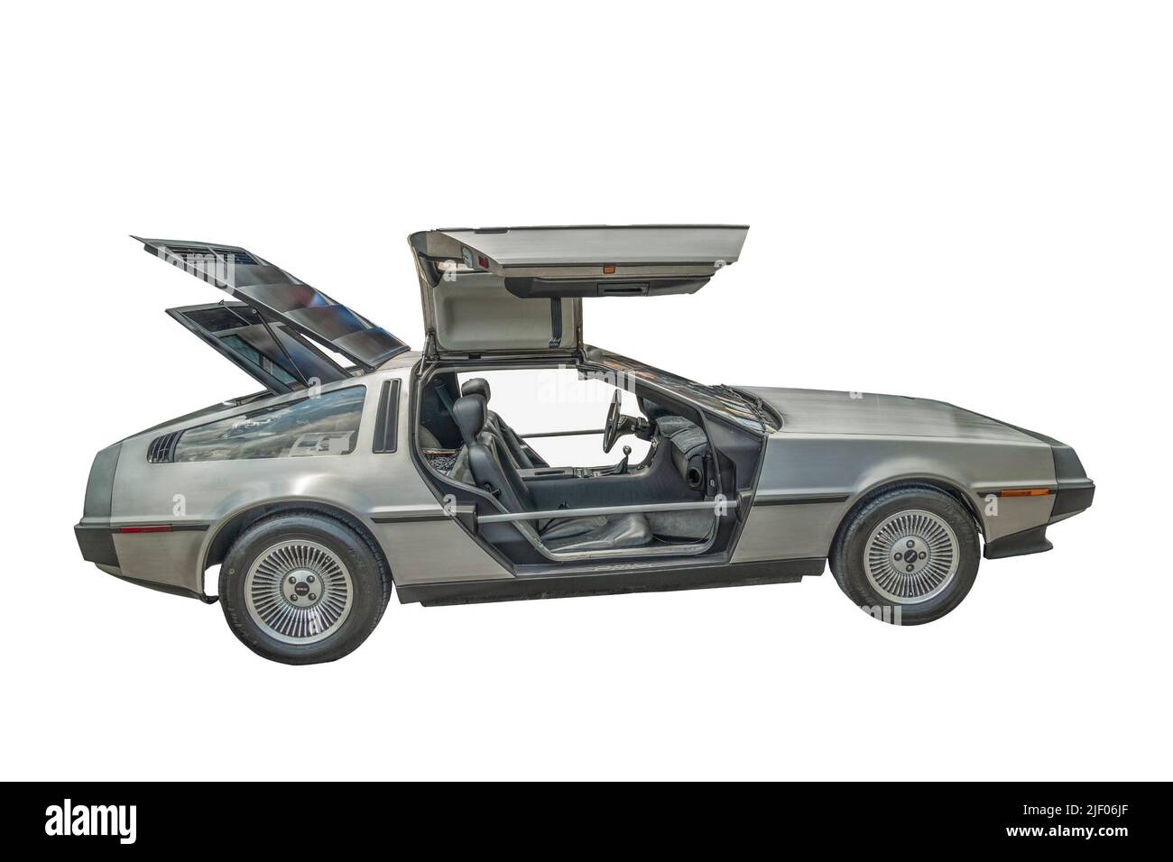 back to the future logo car