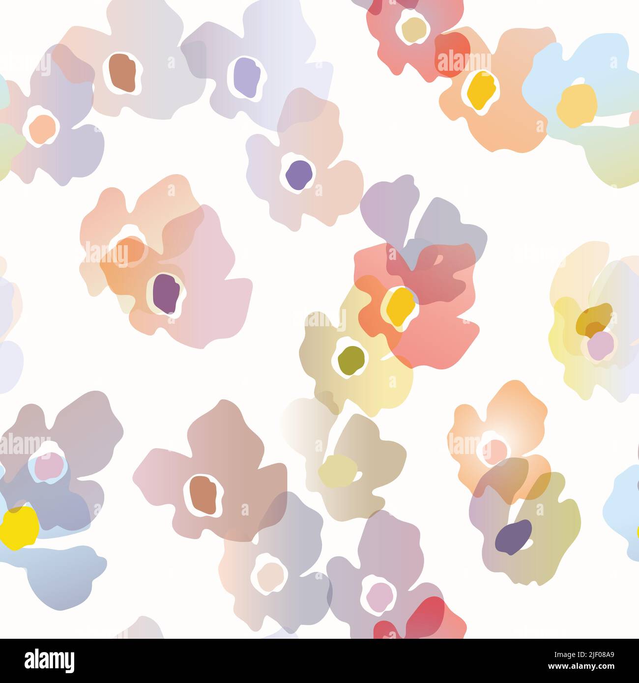 Seamless floral pattern with roses based on traditional folk art ...