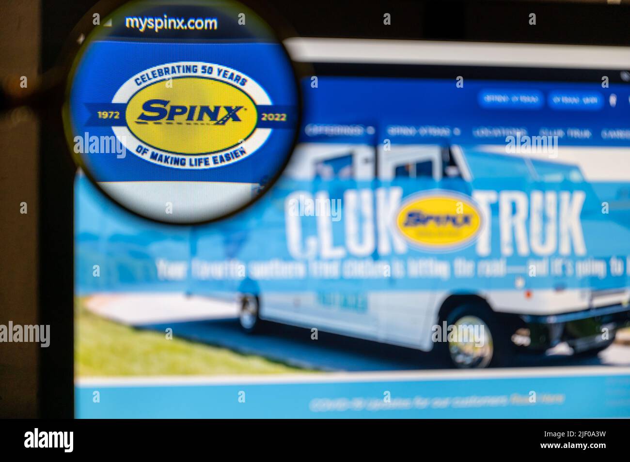 Spinx Company LLC website homepage. American company owns and operates