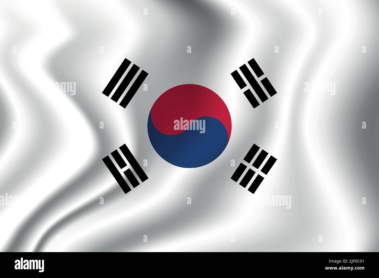 Flag of Korea. Korean national symbol in official colors. Template icon ...