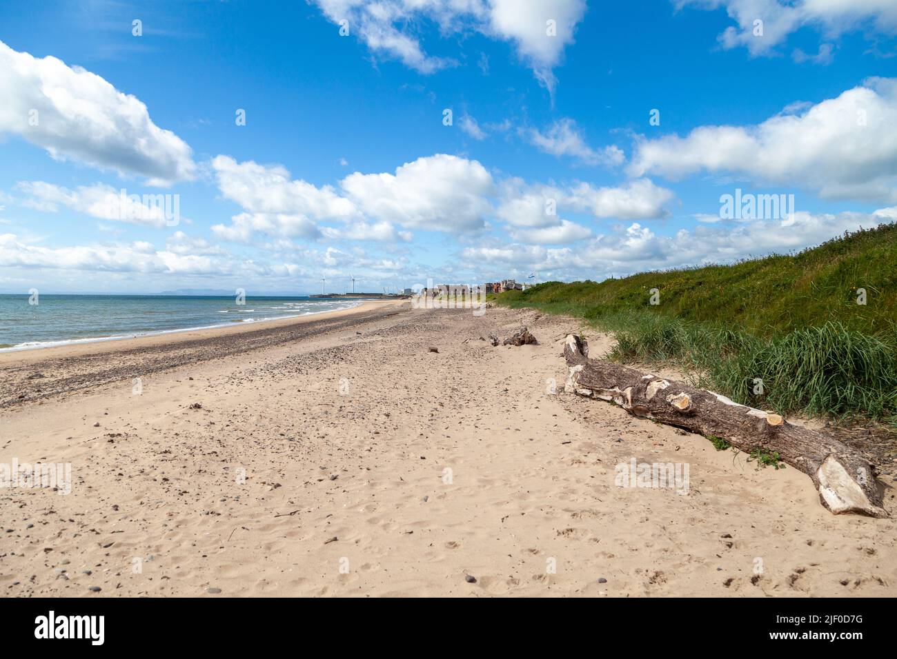 The sandy beach at Leven, Fife, Scotland Stock Photo Alamy