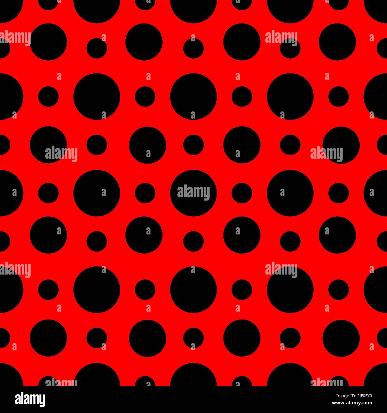 seamless geometric pattern of red circles on a black background ...