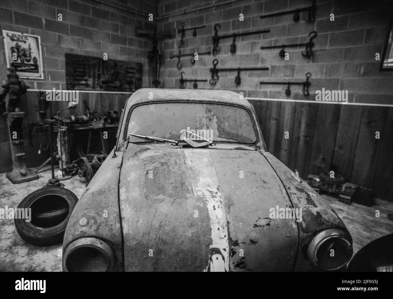 Very old car in the old mechanical Standard Motor Company