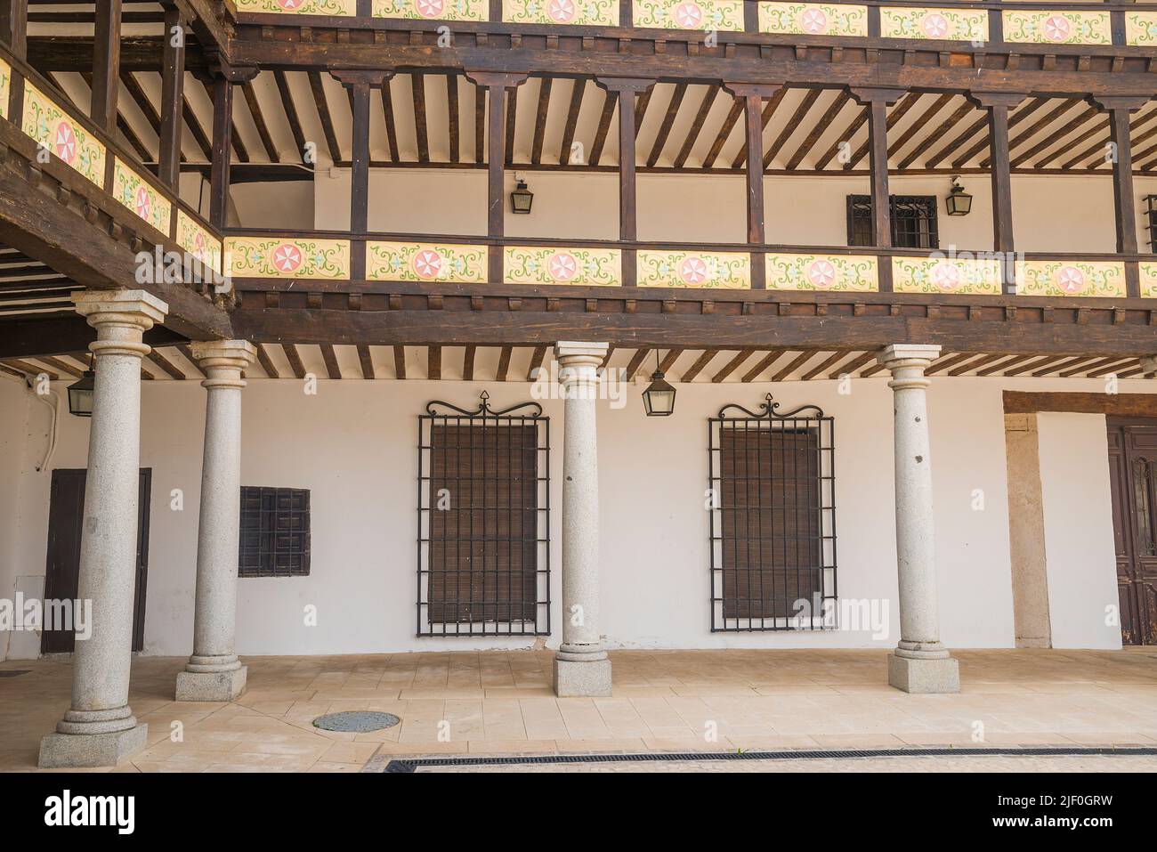 Plaza Mayor. Tembleque, Toledo province, Castilla La Mancha, Spain
