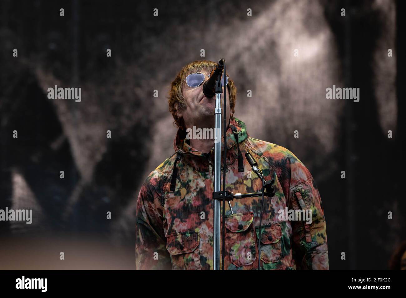 Liam Gallagher Hampden Park Glasgow 26th June 2022 Stock Photo Alamy