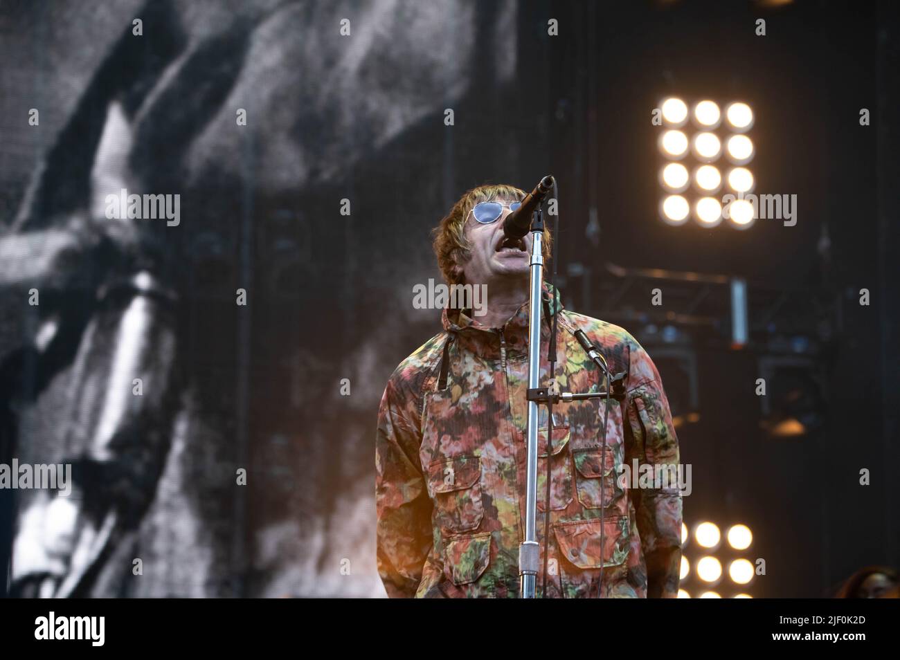 Liam Gallagher Hampden Park Glasgow 26th June 2022 Stock Photo Alamy