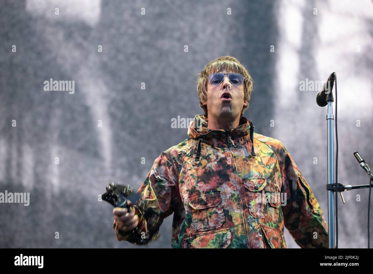Liam Gallagher Hampden Park Glasgow 26th June 2022 Stock Photo Alamy