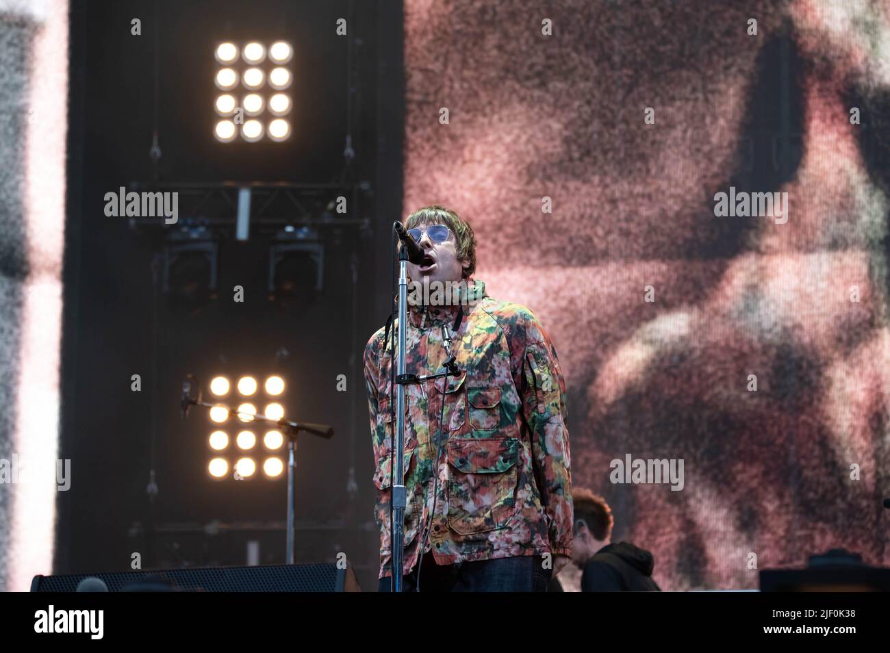 Liam Gallagher Hampden Park Glasgow 26th June 2022 Stock Photo Alamy