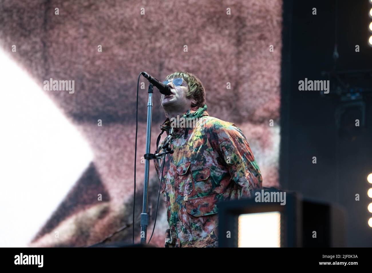 Liam Gallagher Hampden Park Glasgow 26th June 2022 Stock Photo Alamy