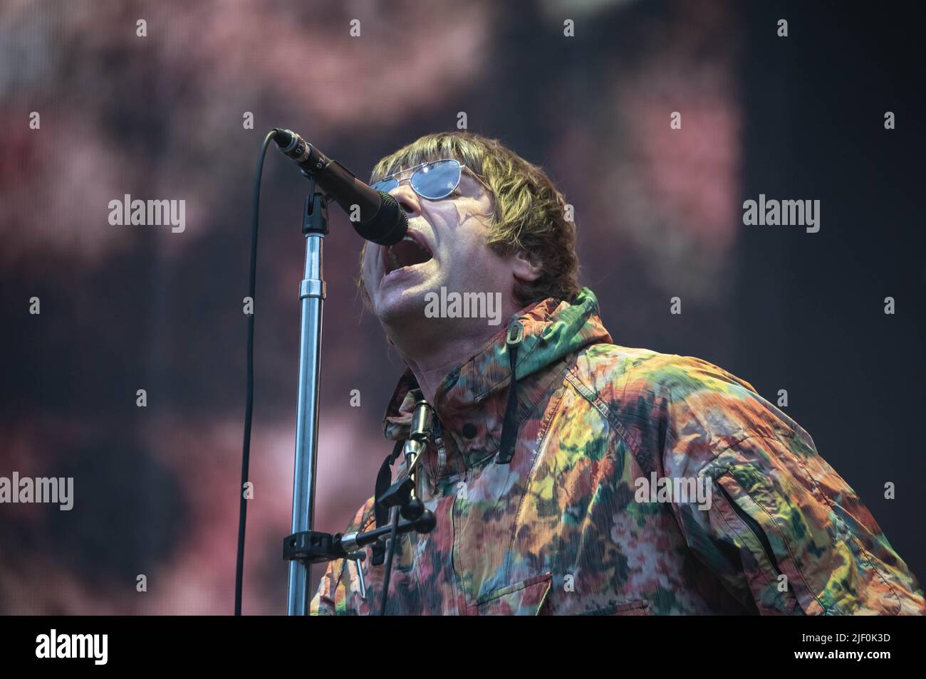 Liam Gallagher Hampden Park Glasgow 26th June 2022 Stock Photo Alamy