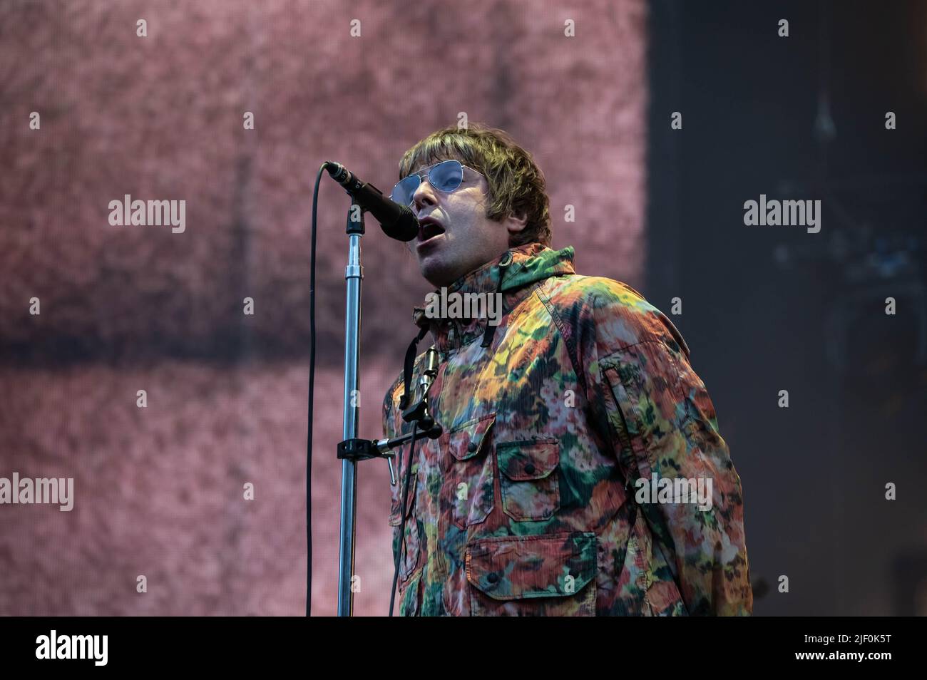 Liam Gallagher Hampden Park Glasgow 26th June 2022 Stock Photo Alamy