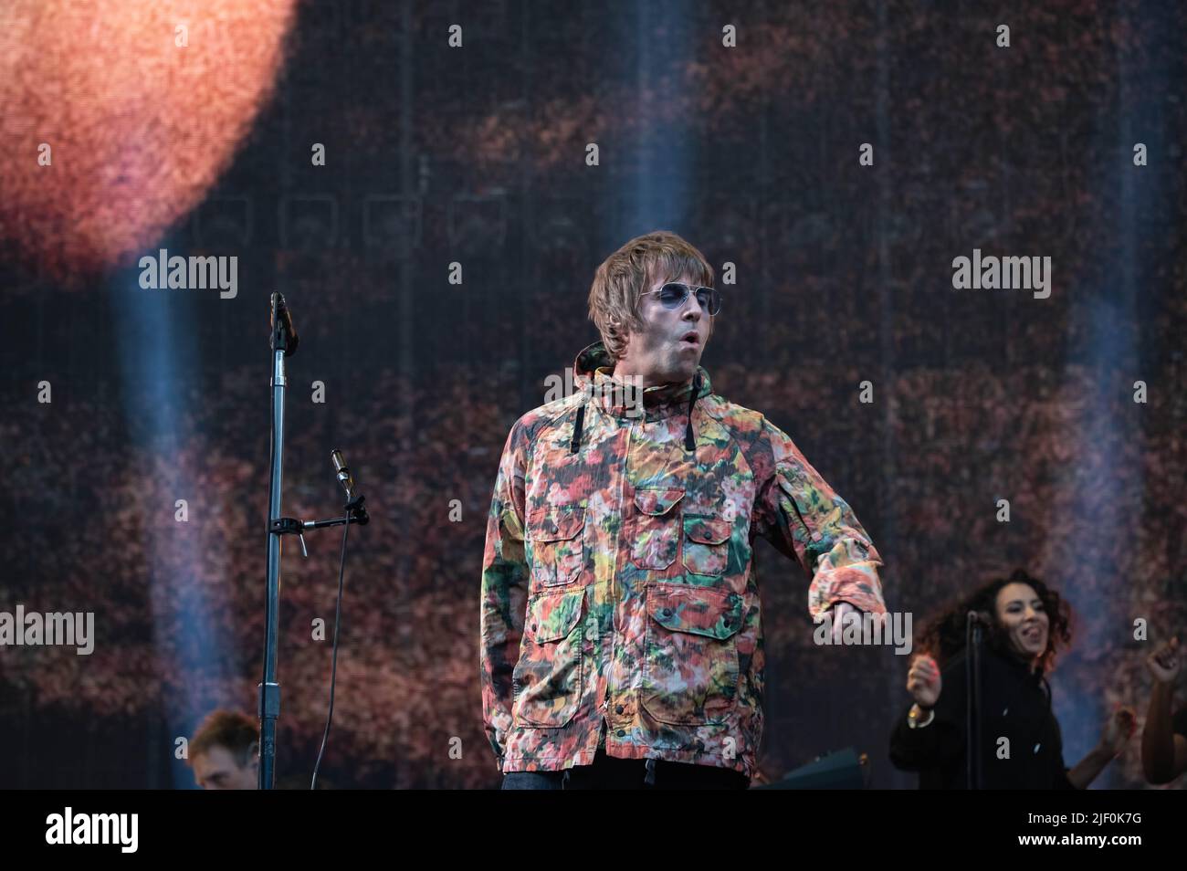Liam Gallagher Hampden Park Glasgow 26th June 2022 Stock Photo Alamy