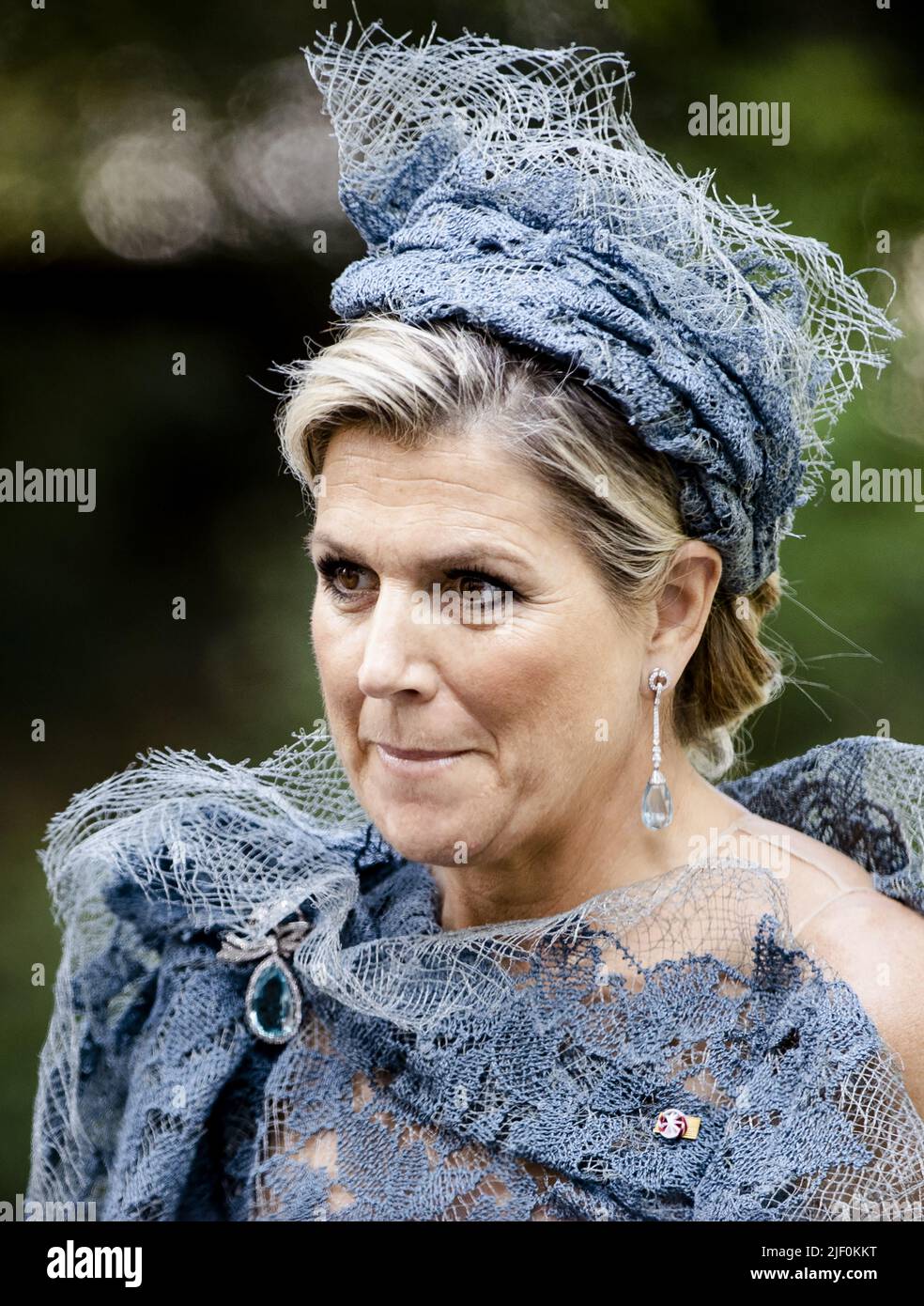 2022-06-28 15:56:27 VIENNA - Queen Maxima arrives for a reception from the Dutch Community on the second day of their three-day state visit to Austria. ANP SEM VAN DER WAL netherlands out - belgium out Stock Photo