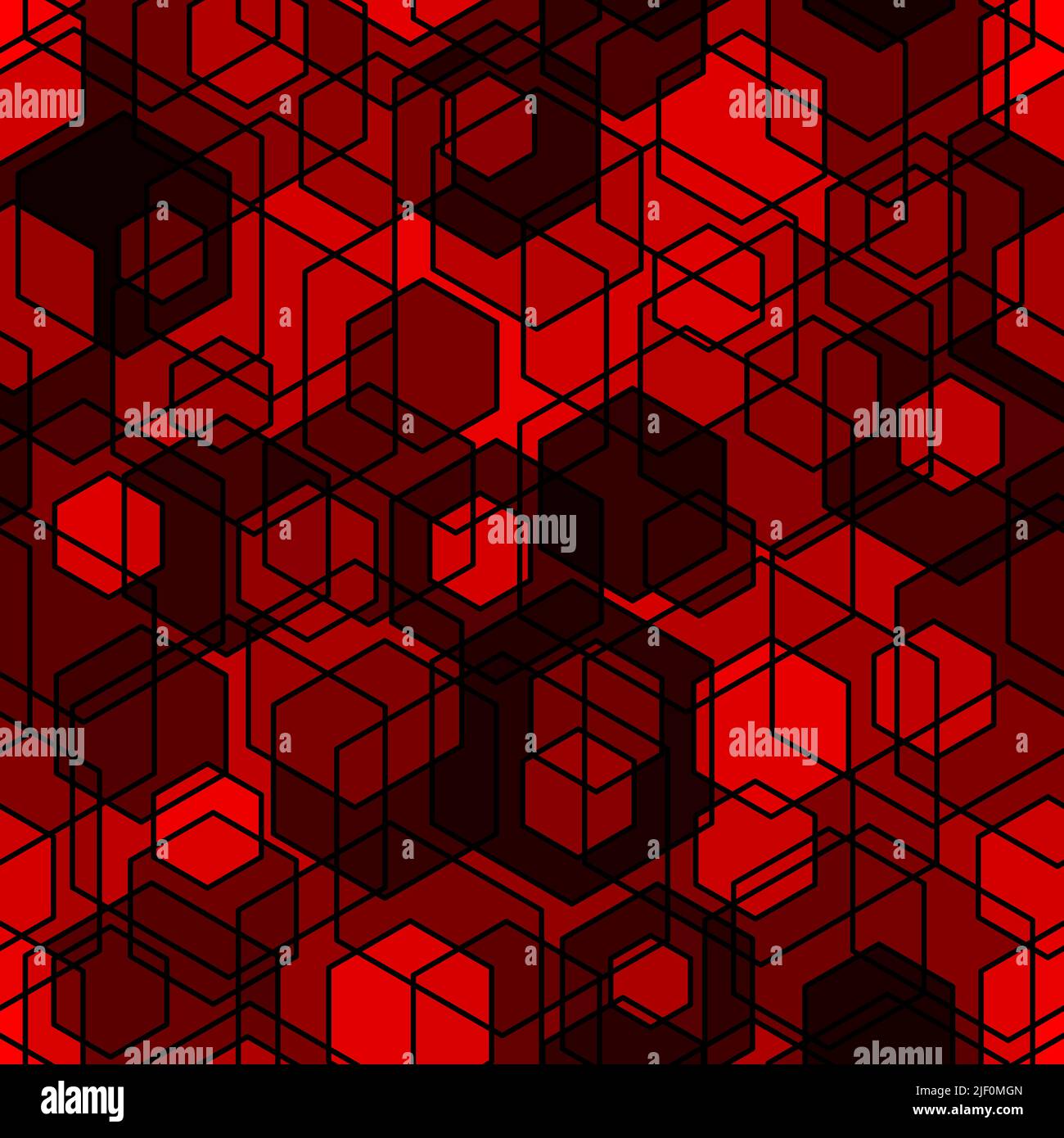 Honeycomb seamless pattern. Repeated overlap hexagon motif texture print Stock Vector
