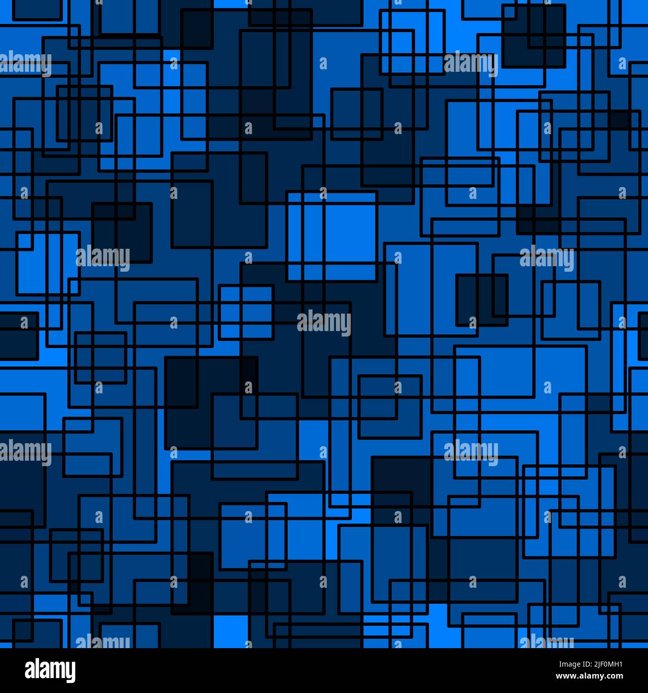 Quad seamless pattern. Repeated overlap hexagon motif texture print Stock Vector