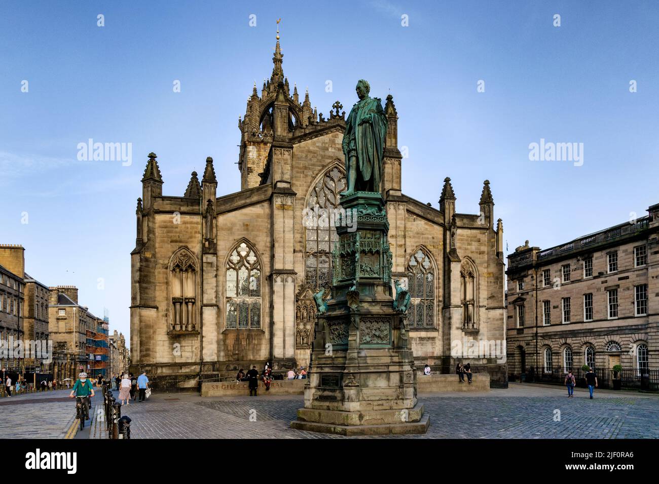 St Giles' Cathedral, Edinburgh, the capital city of Scotland. Stock Photo