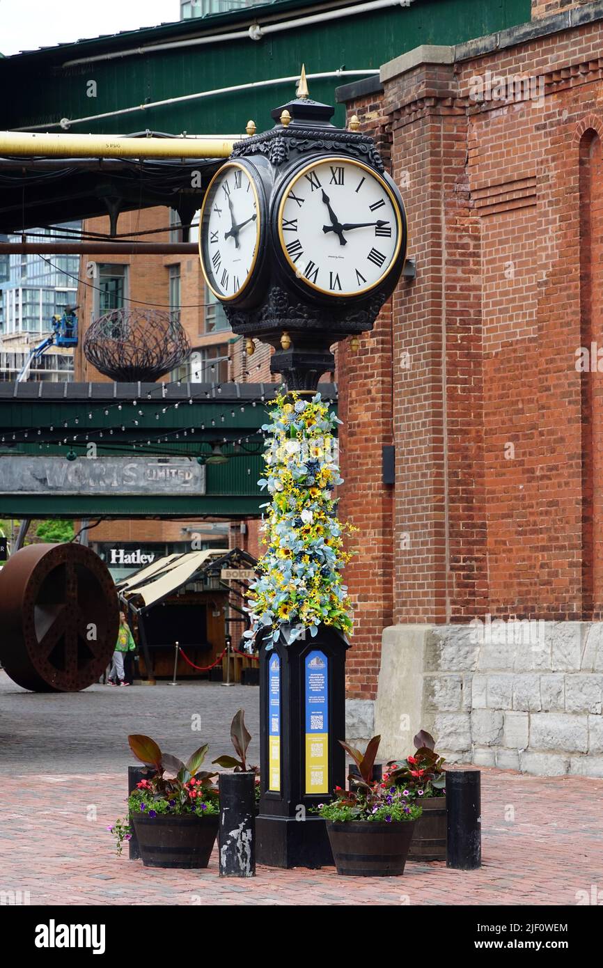 Distillery Clock Distillery district clock hi-res stock photography and images - Alamy