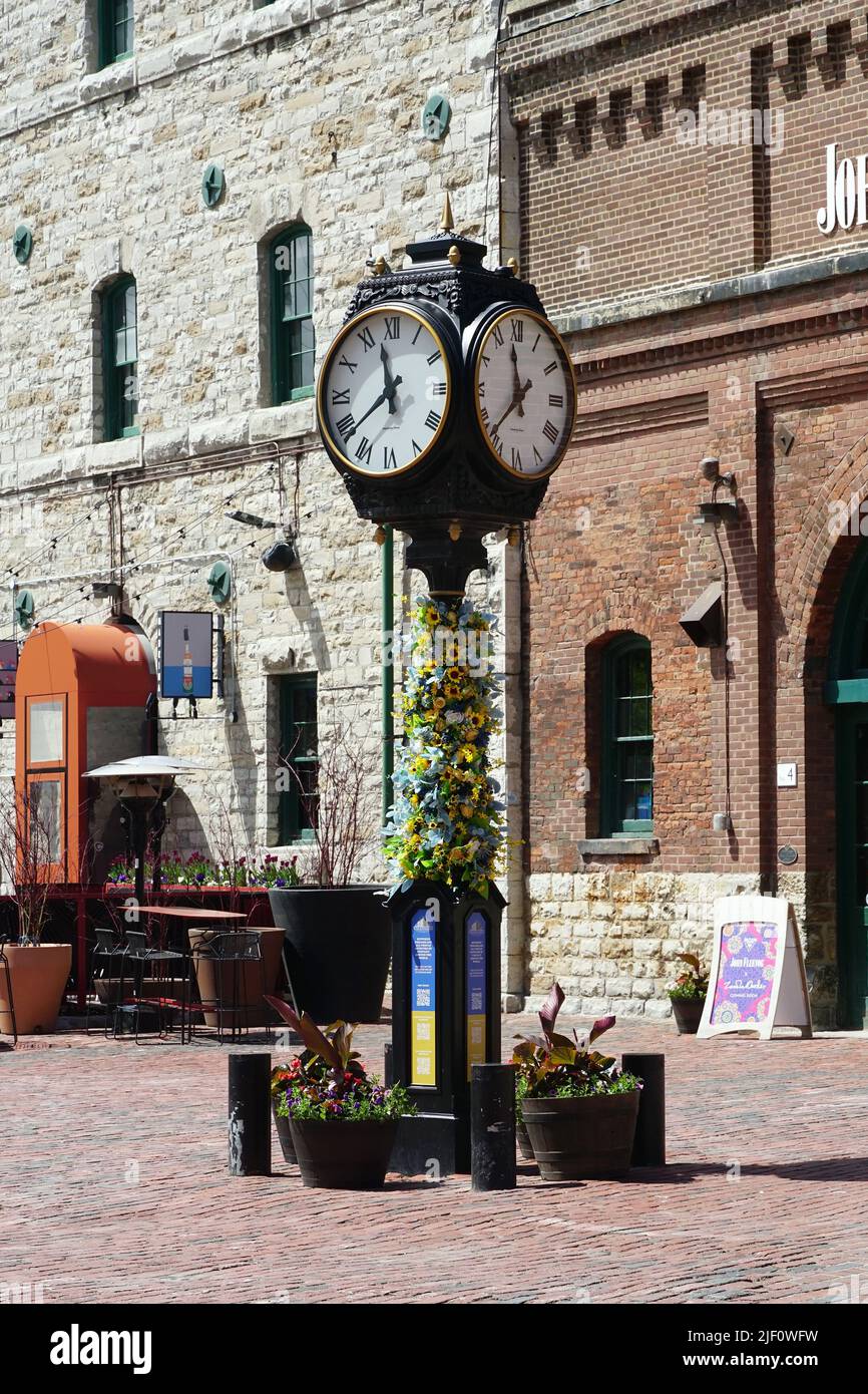 Distillery Clock Distillery district clock hi-res stock photography and images - Alamy
