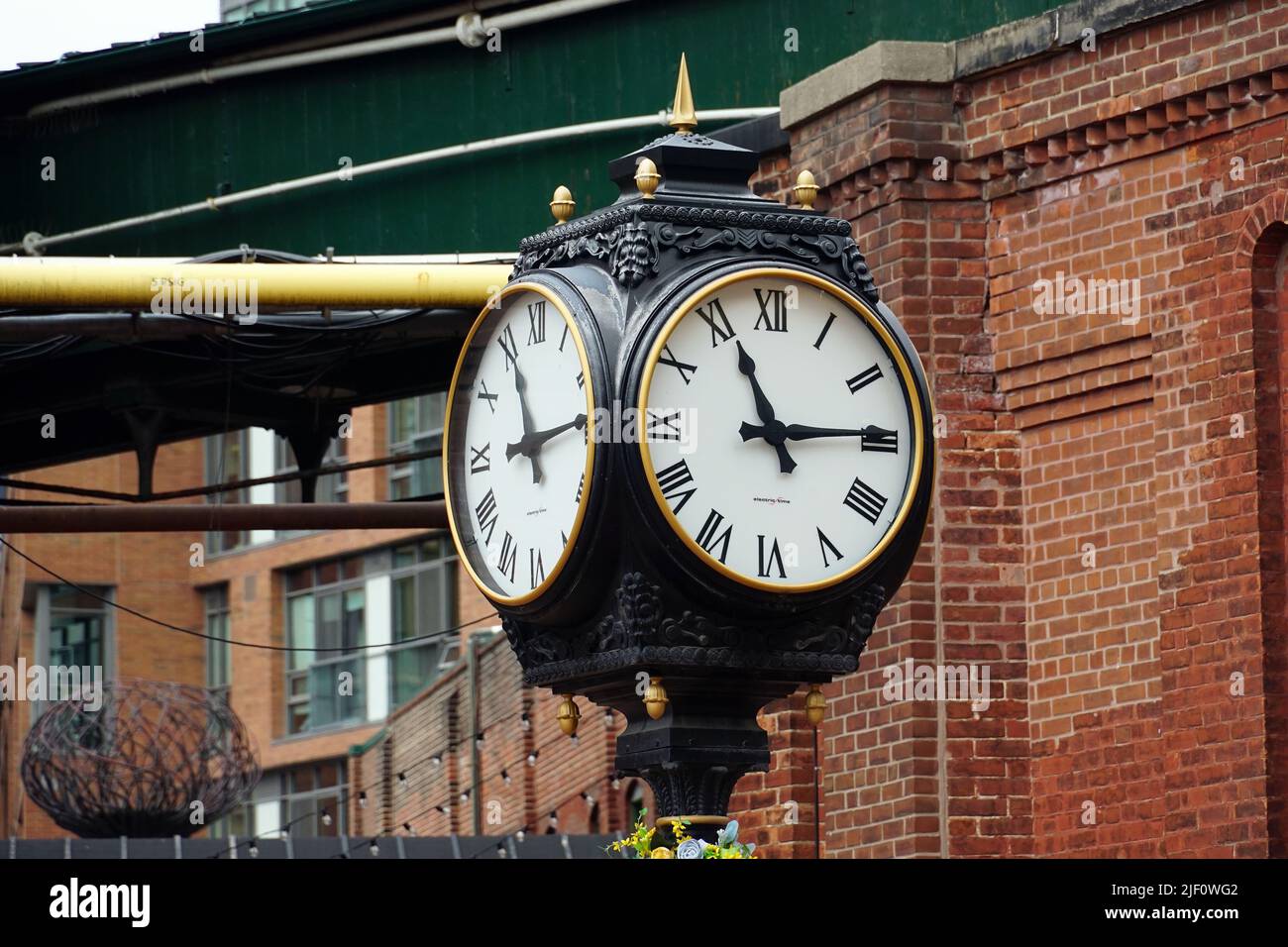 Distillery Clock Distillery district clock hi-res stock photography and images - Alamy