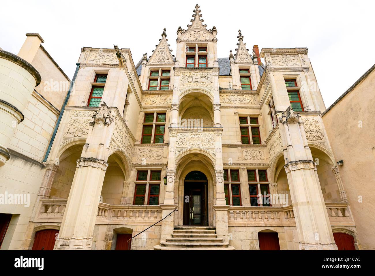 Hotel Goüin in Tours old town. Indre-et-Loire department of the Centre region (the Loire Valley) France. The mansion was built in the 15th century. Th Stock Photo