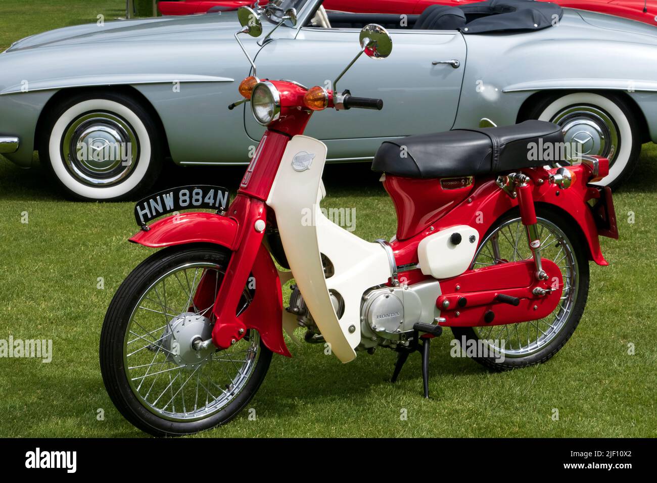 1975 Honda 90 at the London Concours at the Honourable Artillery Company in the City of London UK Stock Photo