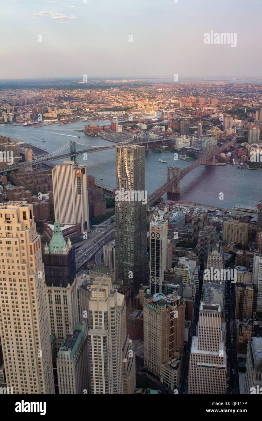 Aerial view of Manhattan in New York city Stock Photo - Alamy