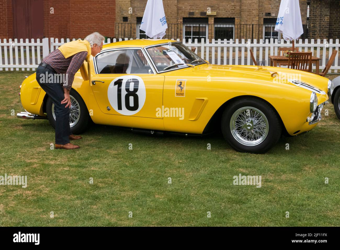 Ferrari 250 SWB at the London Concours at the Honourable Artillery Company in the City of London UK Stock Photo