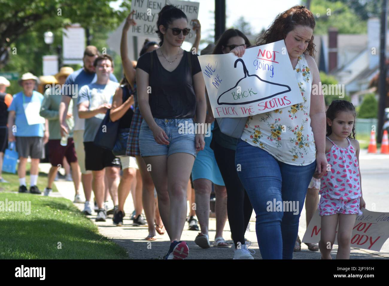 June 26, 2022, Fair Lawn, USA, New Jersey AntiAbortion protest held