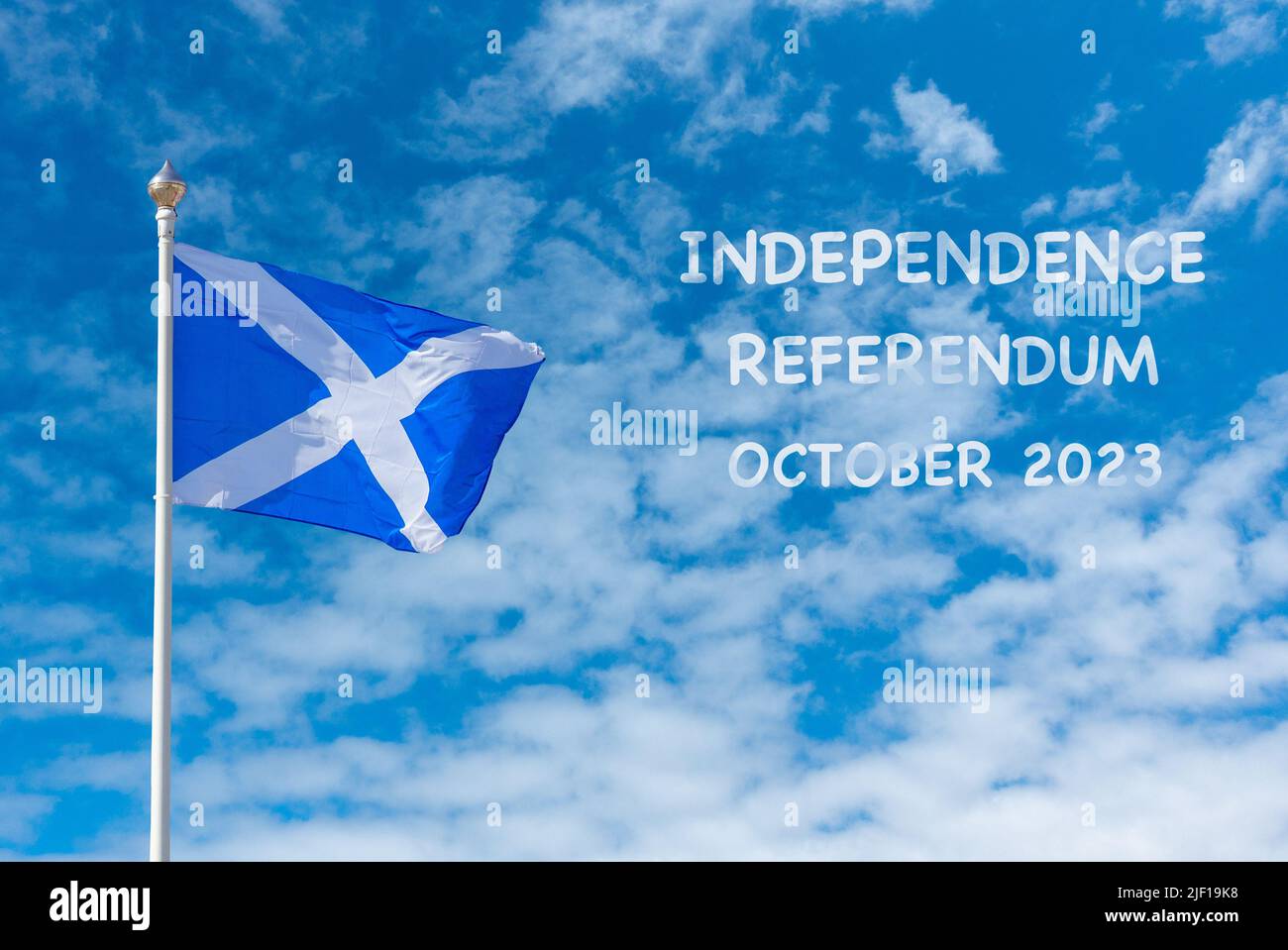 Scotland, Scottish referendum, independence October 2023 concept Stock Photo