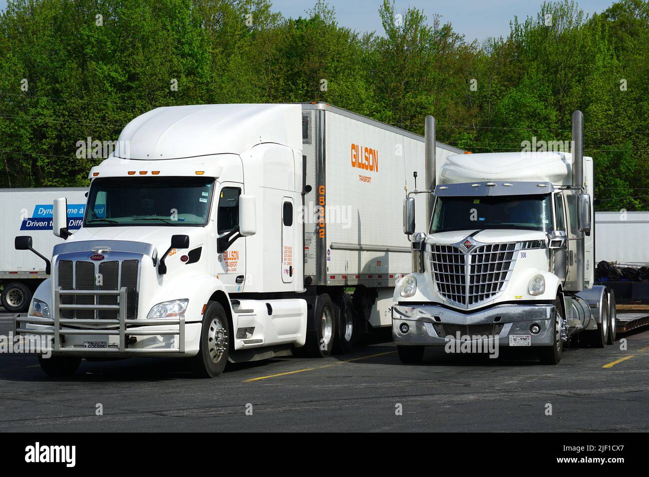 trucks, Canada, North America Stock Photo Alamy