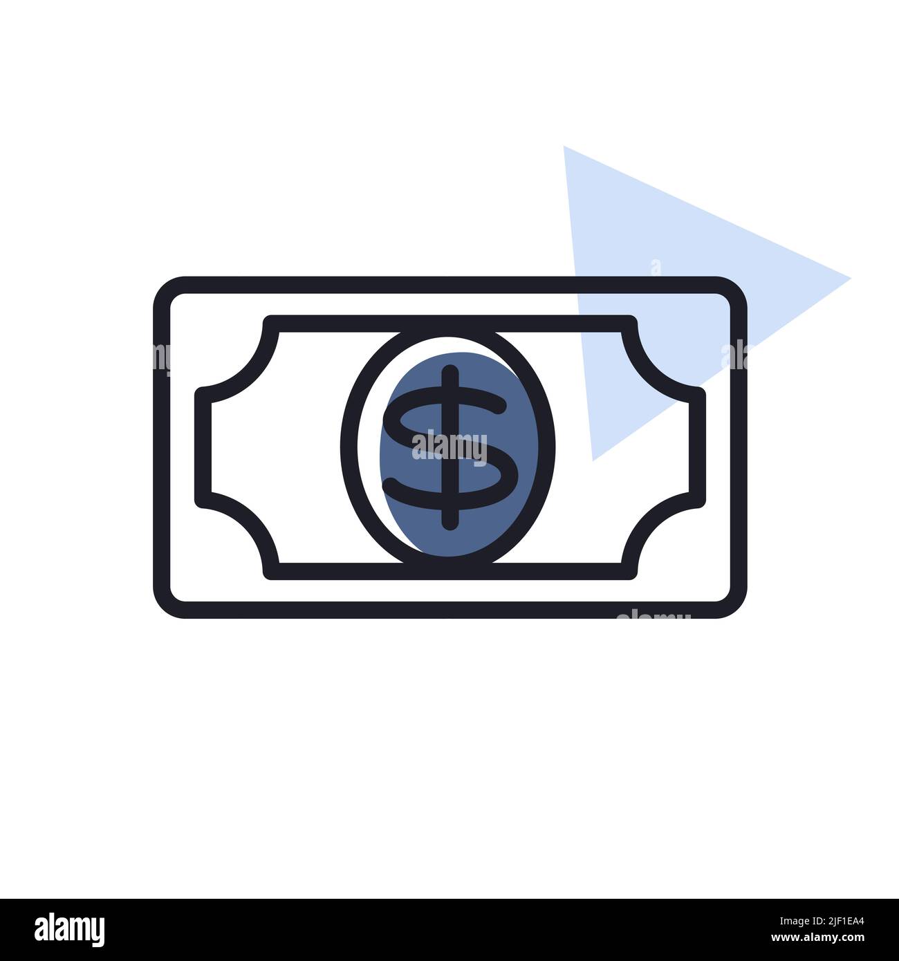 Dollar money banknote icon. E-commerce sign. Graph symbol for your web ...