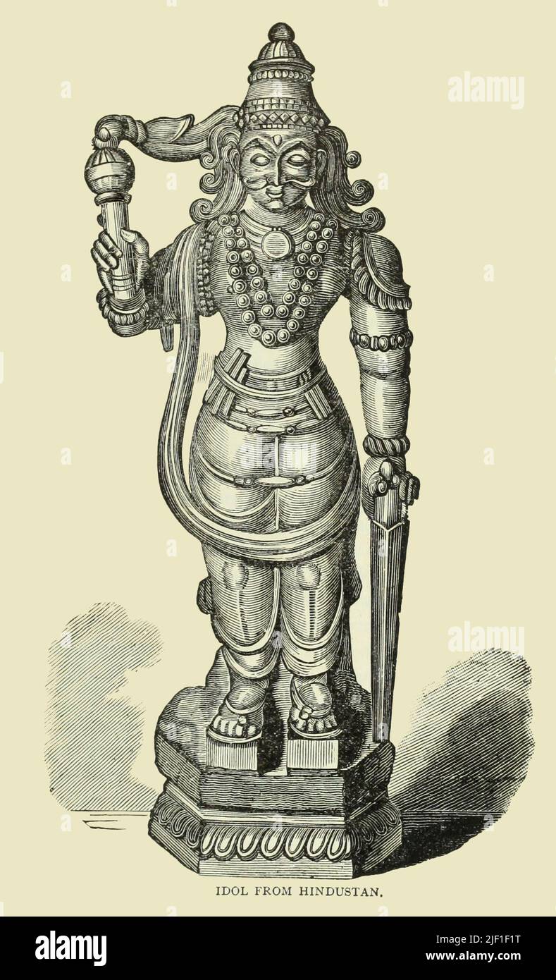 Idol from Hindustan, circa 1897 Stock Photo