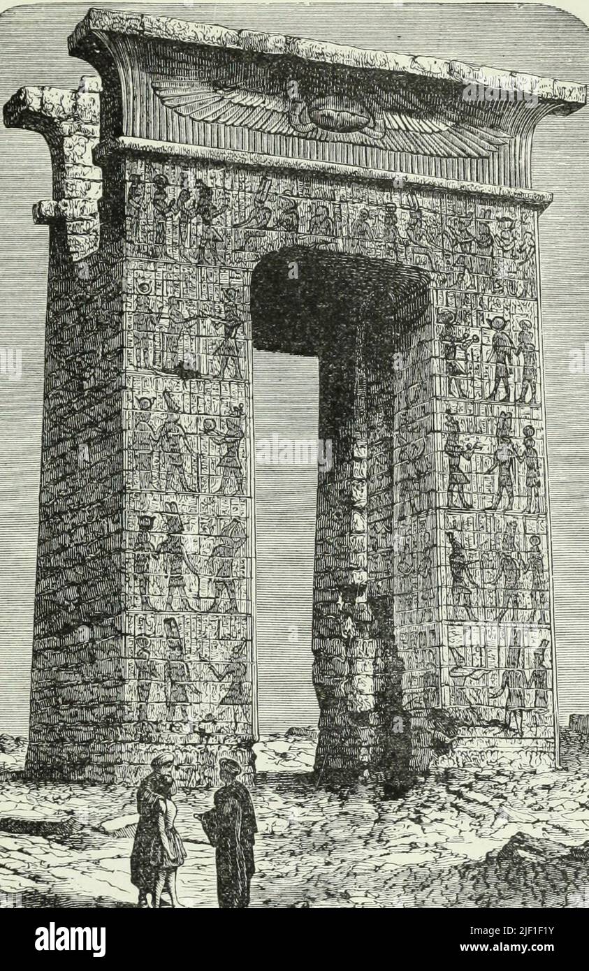 Gateway of the Ancient Egyptian Temple of Karnak Stock Photo