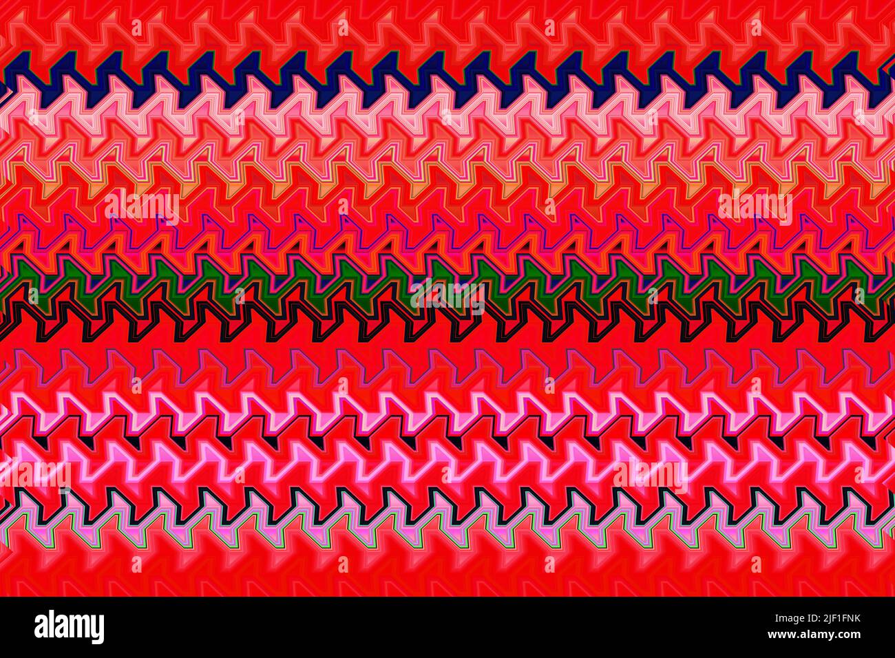 Abstract and contemporary digital art zigzag design Stock Photo Alamy