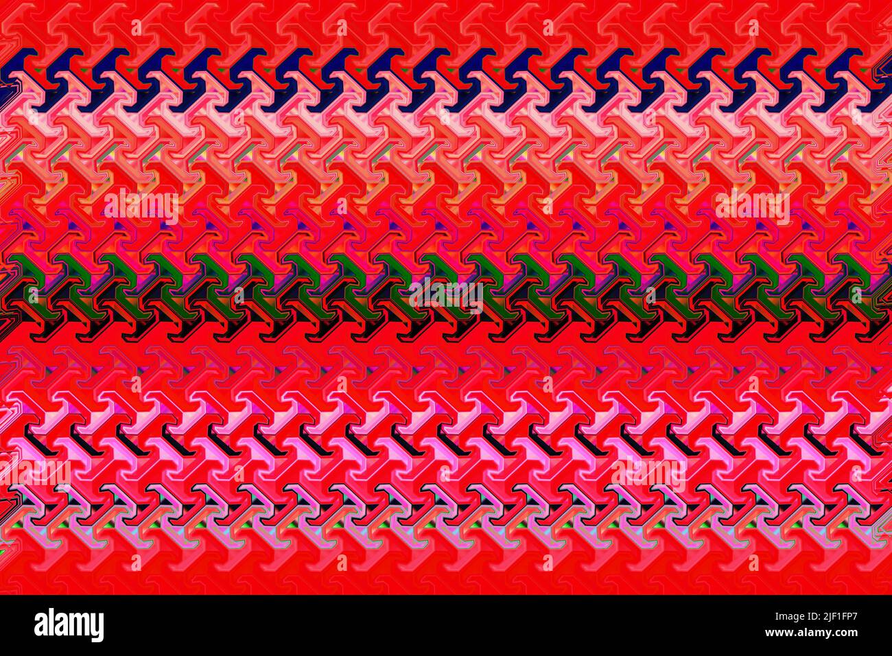 Abstract and contemporary digital art zigzag design Stock Photo Alamy